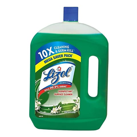 Lizol Jasmine, Disinfectant Surface & Floor Cleaner Liquid Suitable for All Floor Cleaner Mops Kills 99.9% Germs - 2L