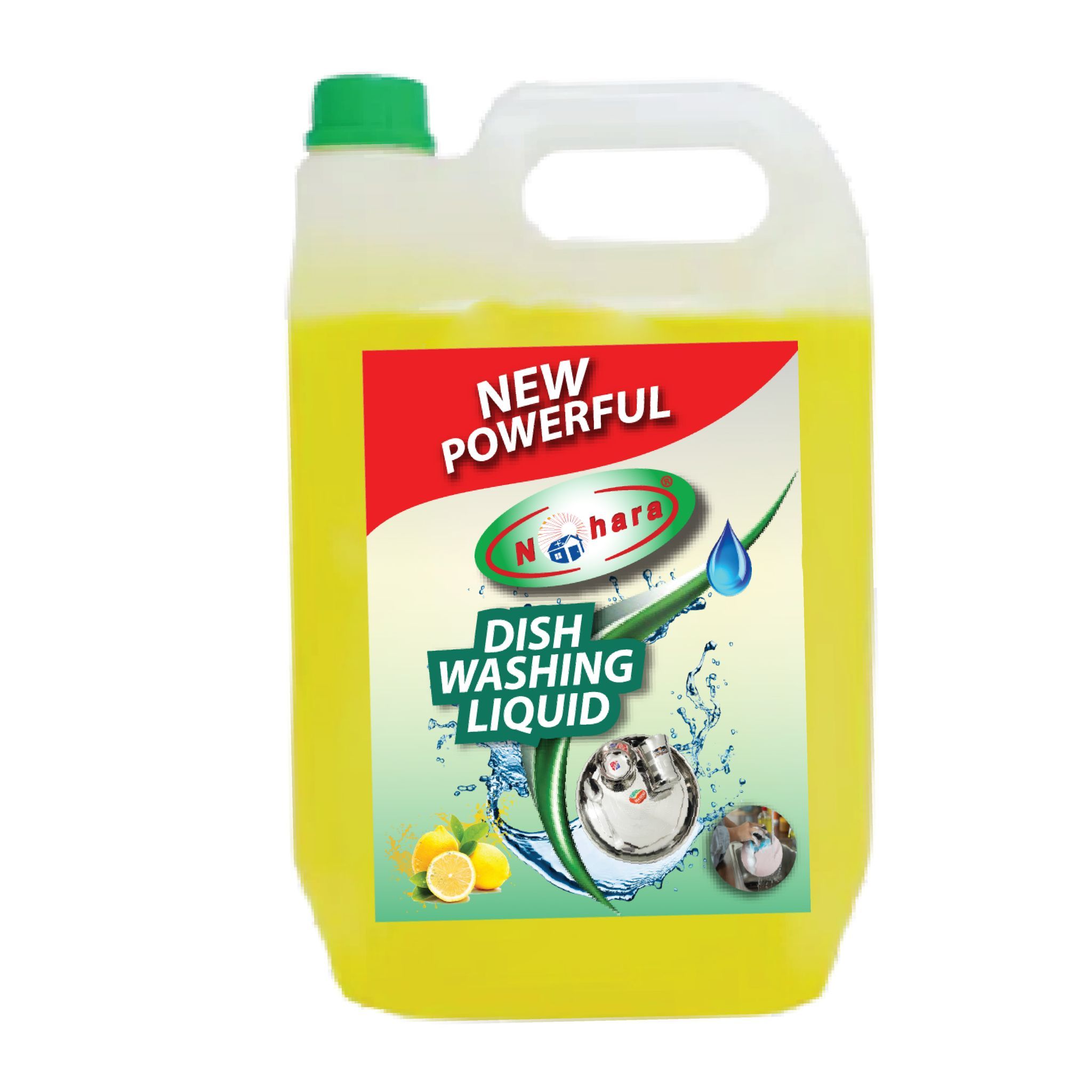 Nohara Dishwash Liquid Gel | Nohara Dish Cleaning Gel | Kitchen Utensil Cleaner |Dish Washing Liquid | Grease Cleaner (5 L)