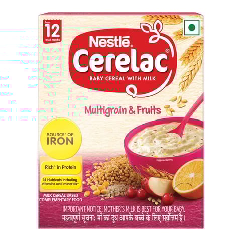 Cerelac Baby Cerelac with Milk, Multi Grain & Fruits 12 months