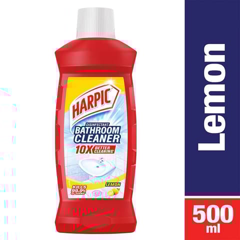 Harpic Disinfectant Bathroom Cleaner Liquid, Lemon - 500 ml