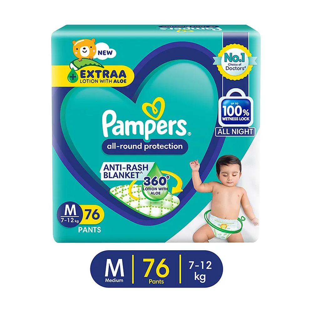 Pampers&nbsp;Pant Style Diapers Medium - 76 Pieces