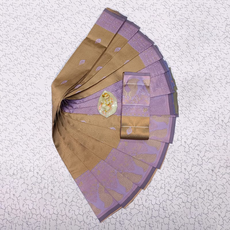 Uniform collection sarees, Kubera Silk Sarees, Saree With Grand Zari Border - 009