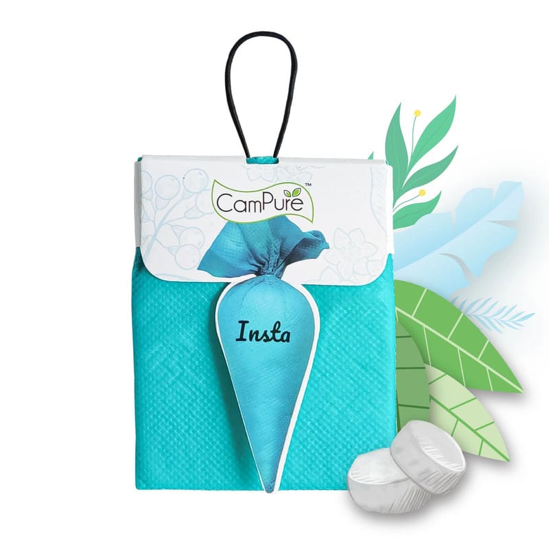 CamPure Insta Cone - Original Air Freshener For Car, Wardrobe, Office Cabin, Drawers, Travel Bag & Bathroom - 30g