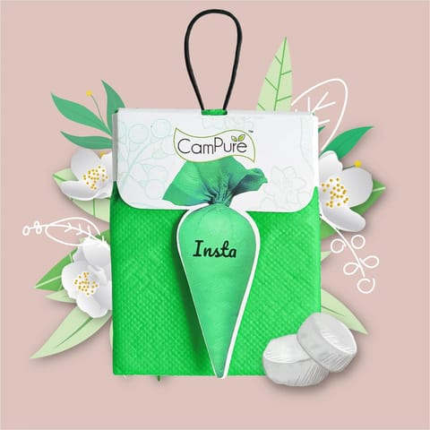 CamPure Insta Cone - Jasmine Air Freshener For Car, Wardrobe, Office Cabin, Drawers, Travel Bag & Bathroom, Granule- 30g