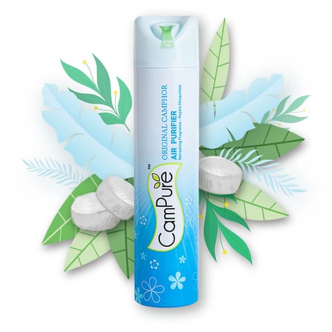 CamPure Camphor Air Purifier Original Long Lasting Fragrance For Home & Office No Dangerous Chemicals Safe Around Children 250ml