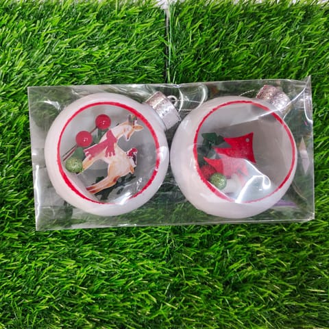 Premium Christmas Tree Hanging Balls (set of 2 balls)