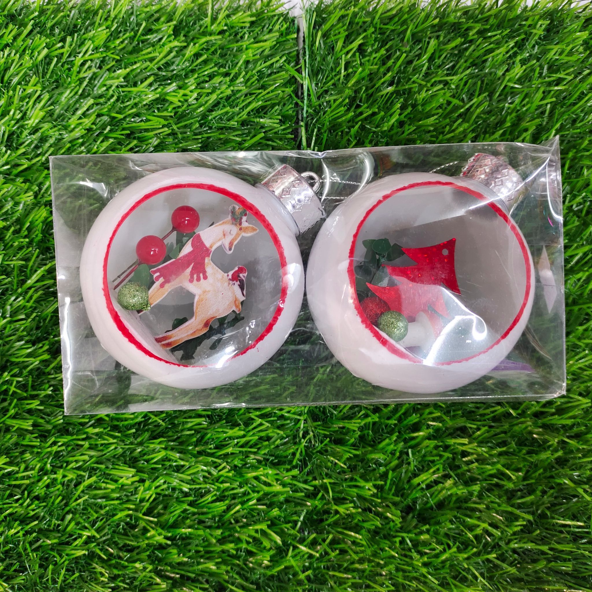 Premium Christmas Tree Hanging Balls (set of 2 balls)