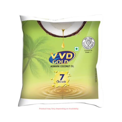 VVD Coconut Oil Pure & Natural Coconut Oil for Hair and Skin Care - Pouch