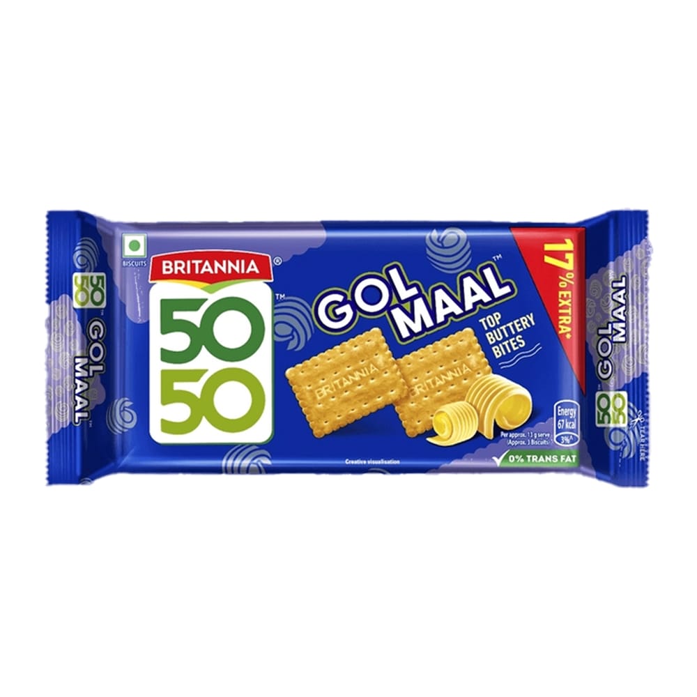 Britannia Biscuit 50-50 Golmaal Top Buttery Bites 58g