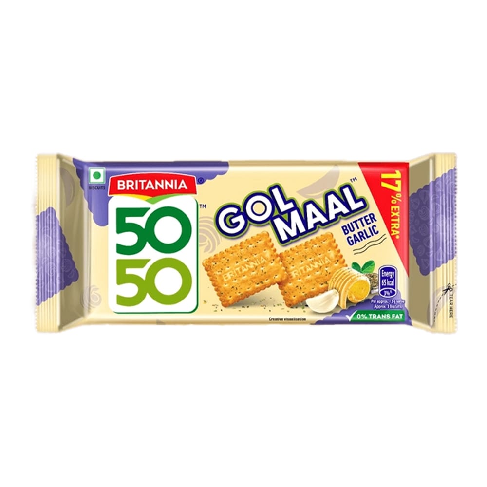 Britannia 50-50 Golmaal Butter Garlic 53g