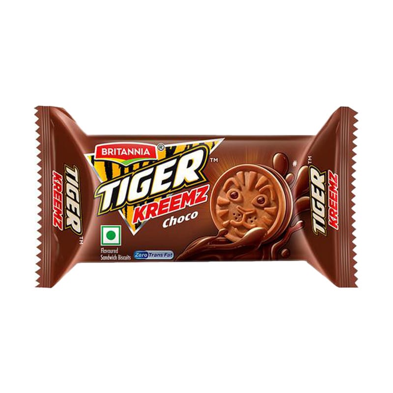 Britannia Tiger Kreemz Choco Flavoured Sandwich Biscuits - 30g