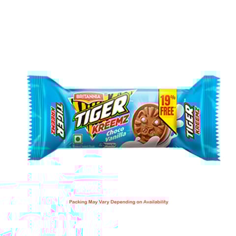 Britannia Tiger Kreemz Choco Vanilla Biscuits - 30g