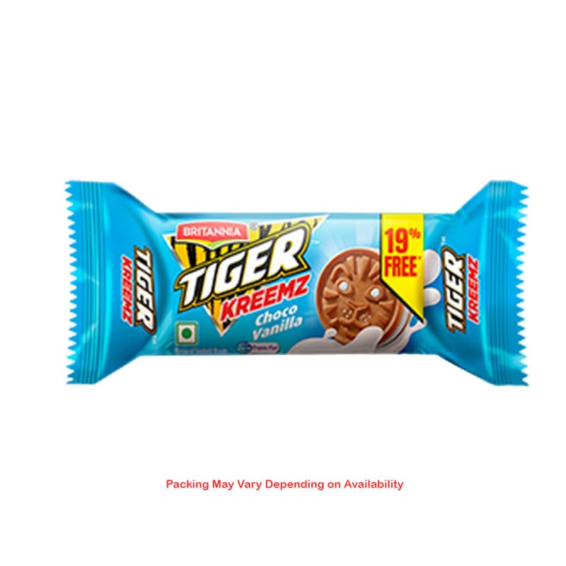 Britannia Tiger Kreemz Choco Vanilla Biscuits - 30g