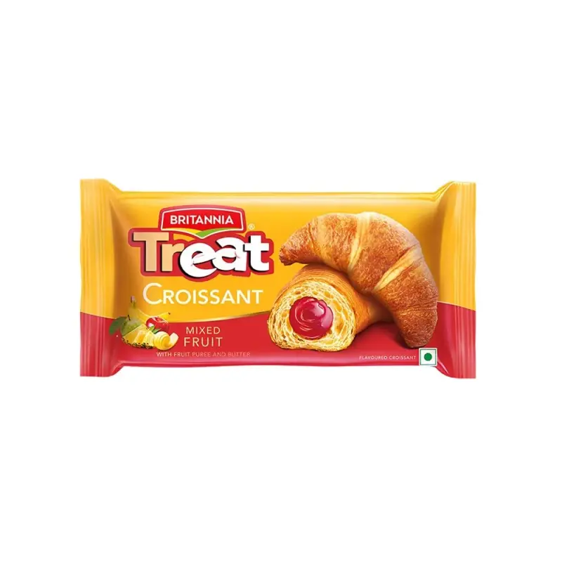 Britannia Treat Croissant with Mixed Fruit Creme Filling - 45g