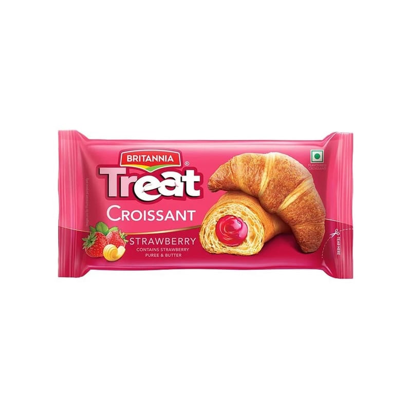 Britannia Treat Strawberry Croissant - 45g