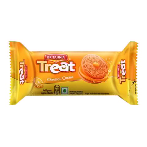 Britannia Treat O'som Orange Cream Biscuit - 50g