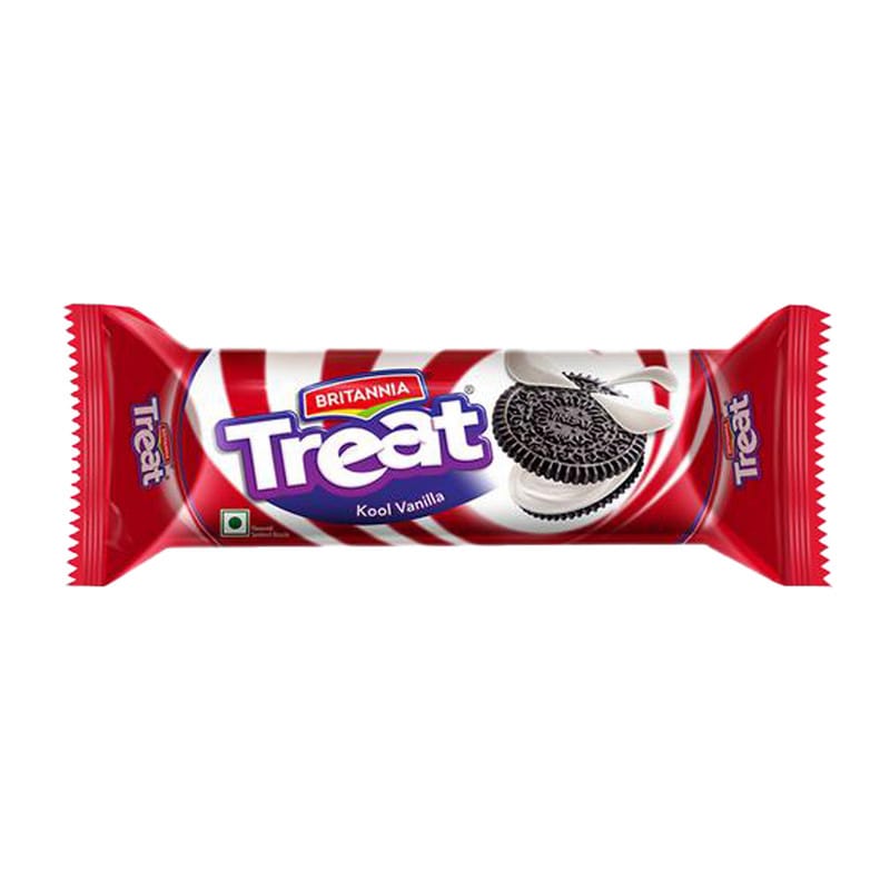 Britannia Treat Sandwich Biscuits - Kool Vanilla - 60g