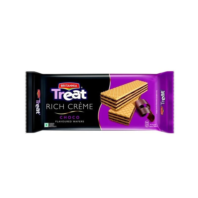Britannia Treat Rich Creme Chocolate Flavoured Wafers