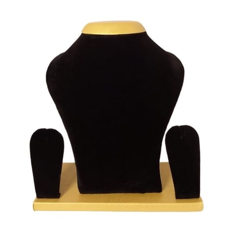 Bloomkart 10 inch Wooden Jewelery Stand for Necklace, Earring Display - Black