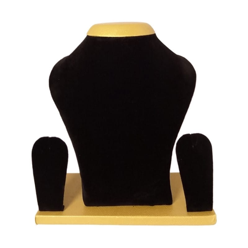 Bloomkart 10 inch Wooden Jewelery Stand for Necklace, Earring Display - Black