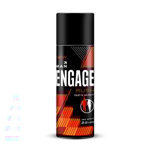 Engage Rush Deodorant For Men, 150 Ml, Fruity & Sweet , Skin Friendly