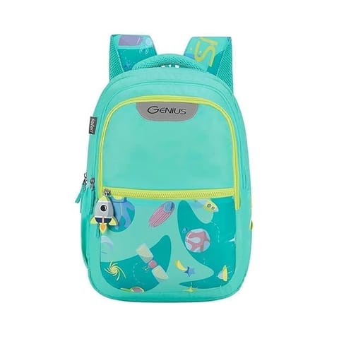 Genius By Safari 27 ltr 17 Inch Satellite, 3 Compartment, File Holder, Name Tag, Zippered Hidden Pocket Printed School Bag for Boys & Girls, College Backpack, Office Bag, Travel Bag