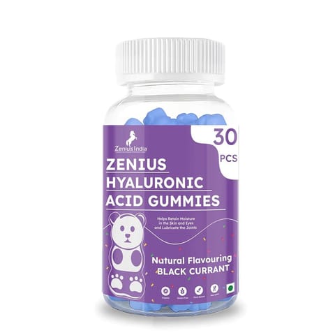 Zenius Hyaluronic Acid 30 Black Currant Gummies
