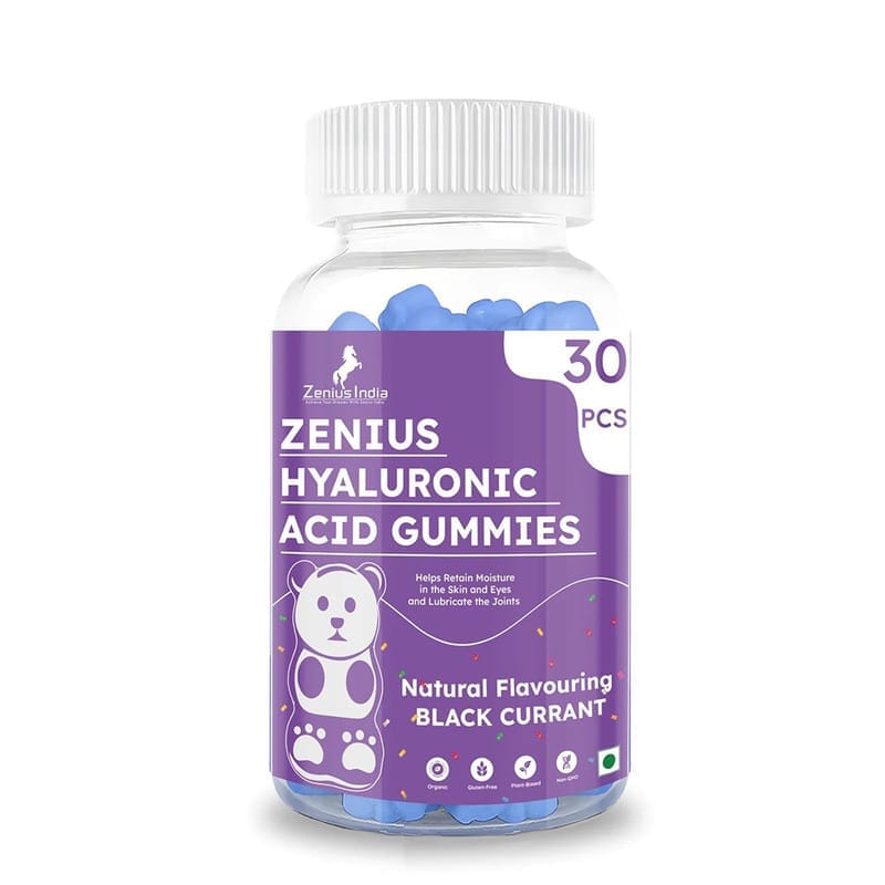 Zenius Hyaluronic Acid 30 Black Currant Gummies