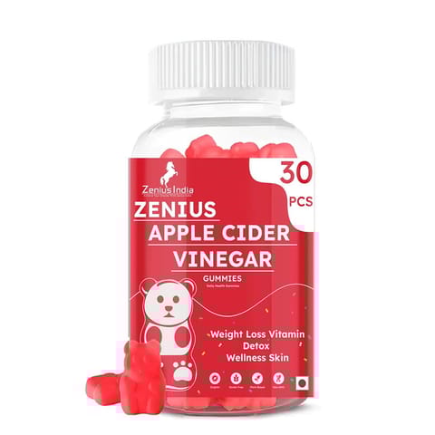 Zenius Apple Cider Vinegar 30 Red Apple Gummies