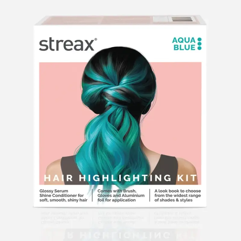 Streax Ultralight Hair Highlighting Kit Aqua Blue - 180ml