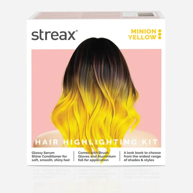 Streax Ultralight Hair Highlighting Kit Minon Yellow - 180ml
