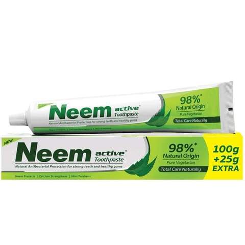 Neem Active Toothpaste 98% Natural Origin - 100gm+25gm
