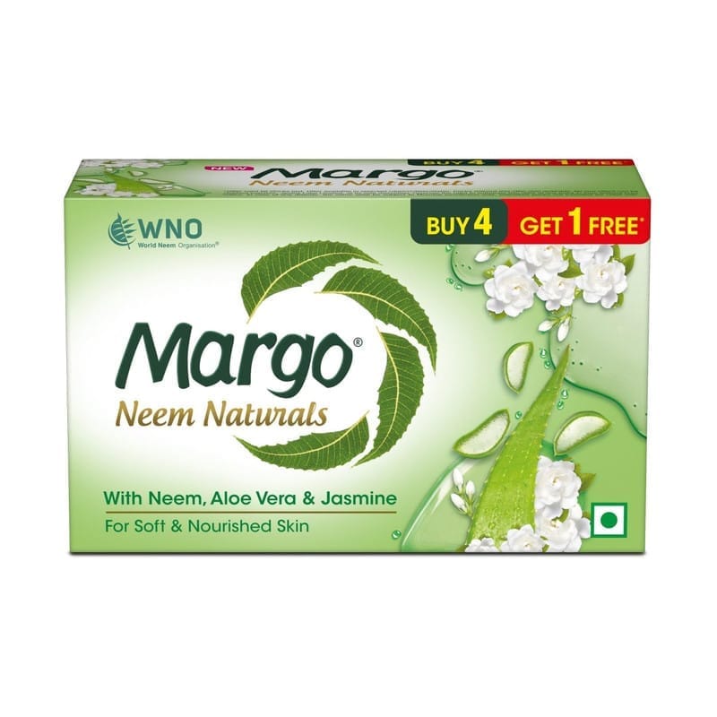 Margo Neem Natural Bathing Soap - 100g Pack of 5