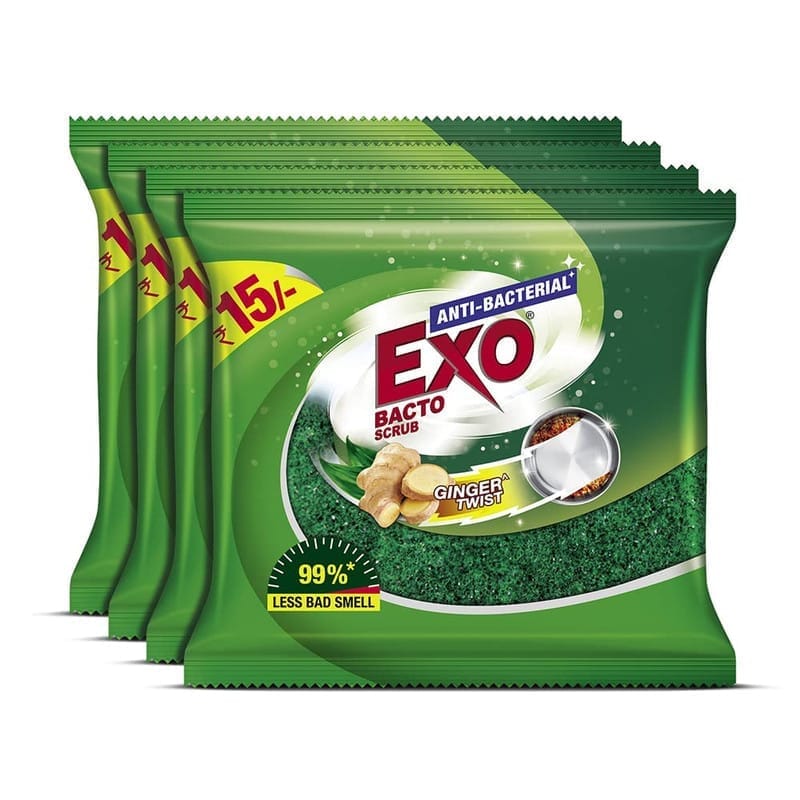 Exo Safai Big Scrubber (Anti-Bac) Set of 4