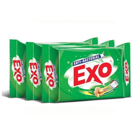 Exo Ultra-Clean Dish Washing and Superior Hygiene Ginger Ba 200gm (Set of 3)