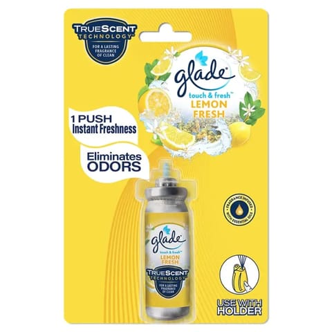 Glade Lemon Touch and Fresh Room Freshener Refill 12ml