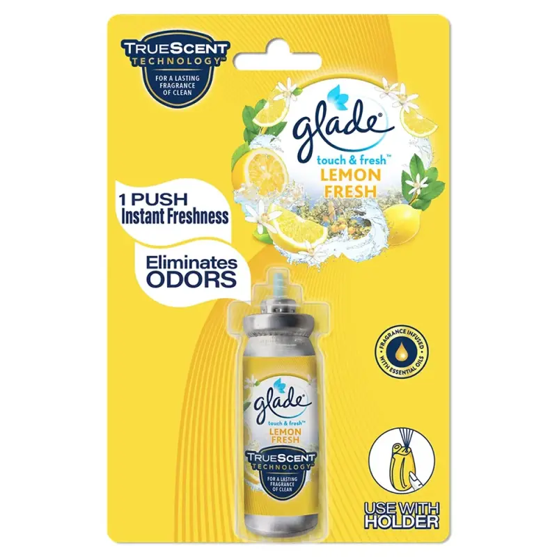 Glade Lemon Touch and Fresh Room Freshener Refill 12ml