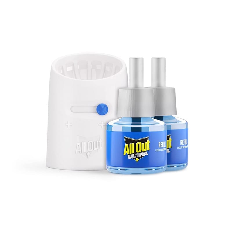 All Out Ultra Mosquito Repellant Combi Pack (Machine + 2 Refills) | Kills Dengue Mosquitoes