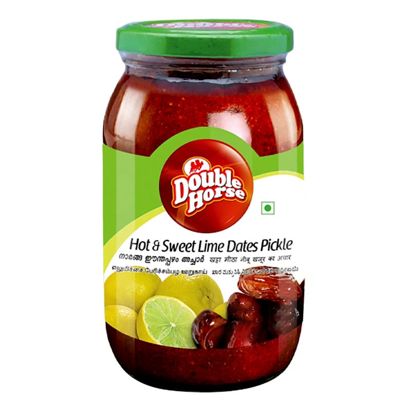 Double Horse Hot & Sweet Lime Pickle - 400g