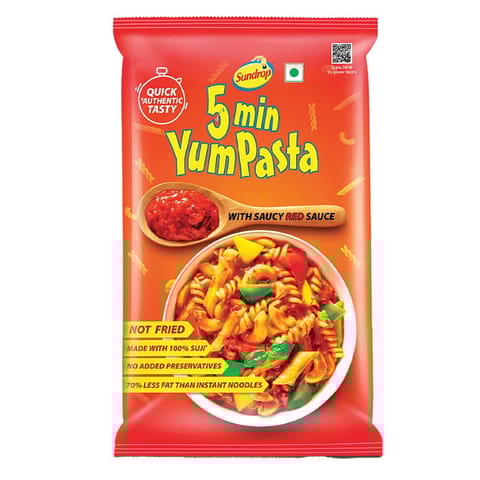 Sundrop 5 min Yum Pasta - With Saucy Red Sauce