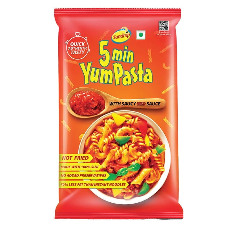 Sundrop 5 min Yum Pasta - With Saucy Red Sauce