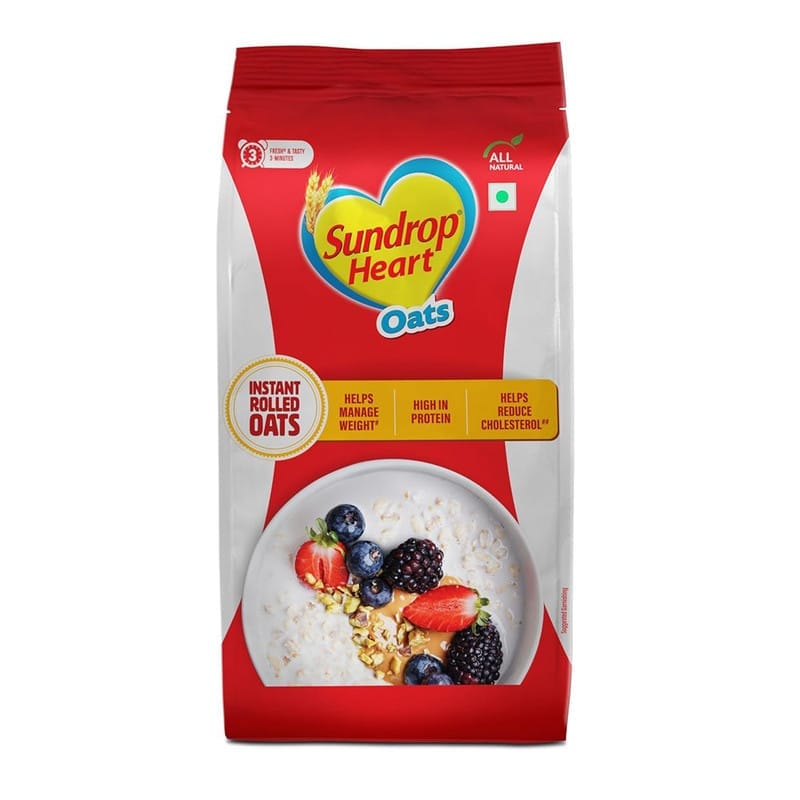 Sundrop Heart Plain Oats Gusseted pack