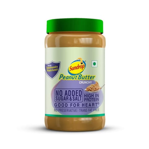Sundrop Peanut Butter No added Sugar and Salt-Crunchy - 924g