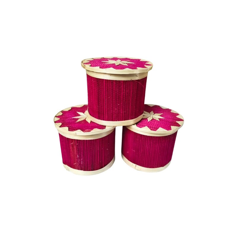 Madurai Bamboo Gift Box 4 inch Pack of 3