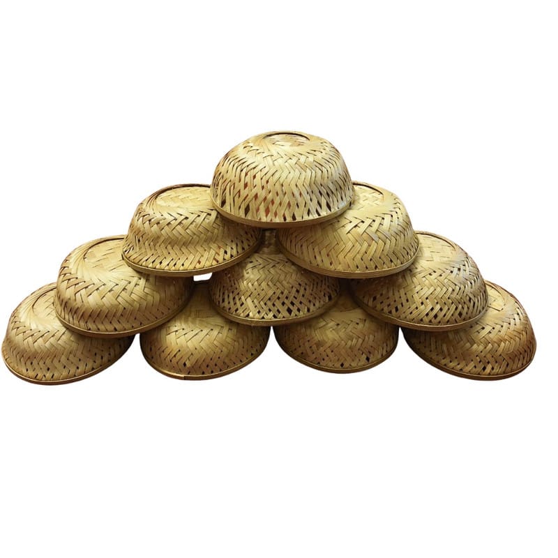 Madurai Bamboo Round Basket 10 inch Pack of 10
