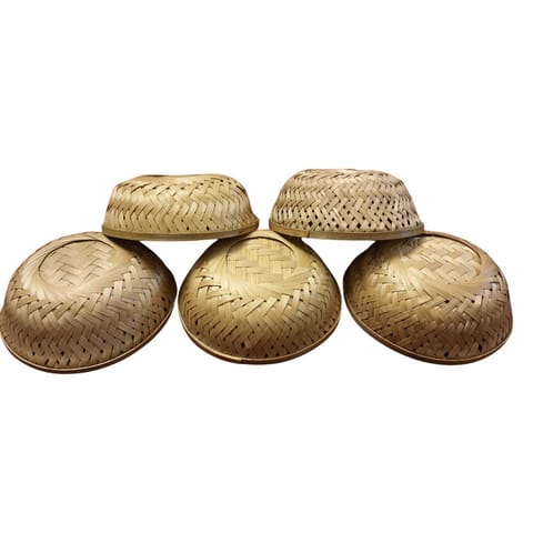Madurai Bamboo Round Basket 10 inch Pack of 5