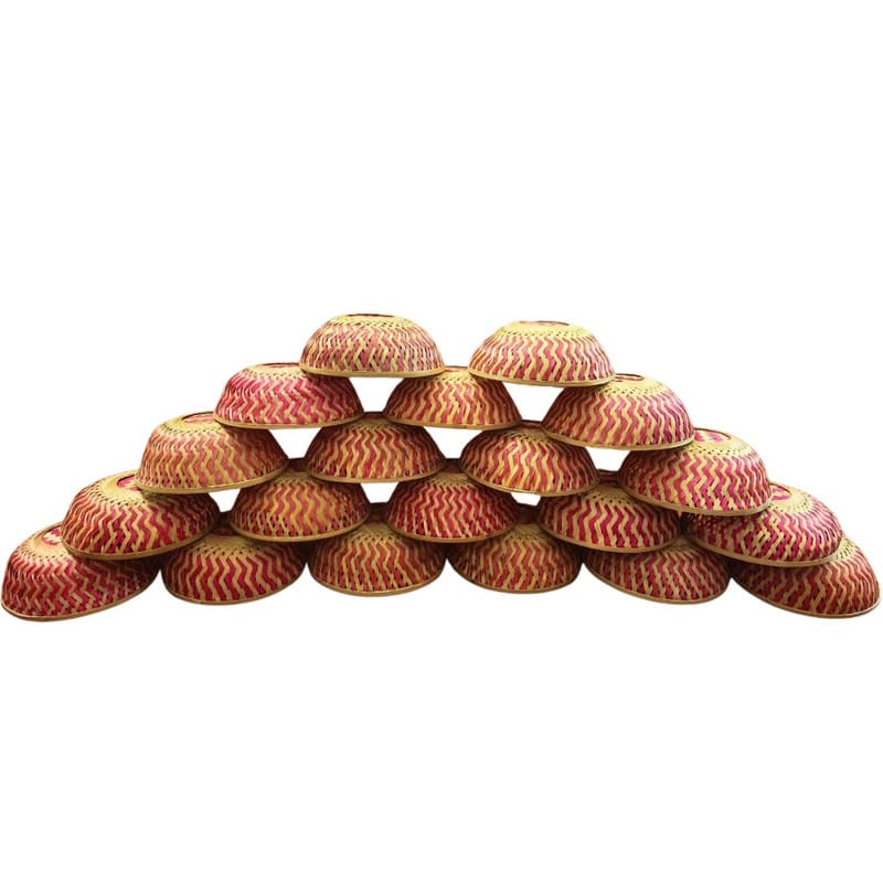 Madurai Bamboo Round Basket 9 inch Pack of 20