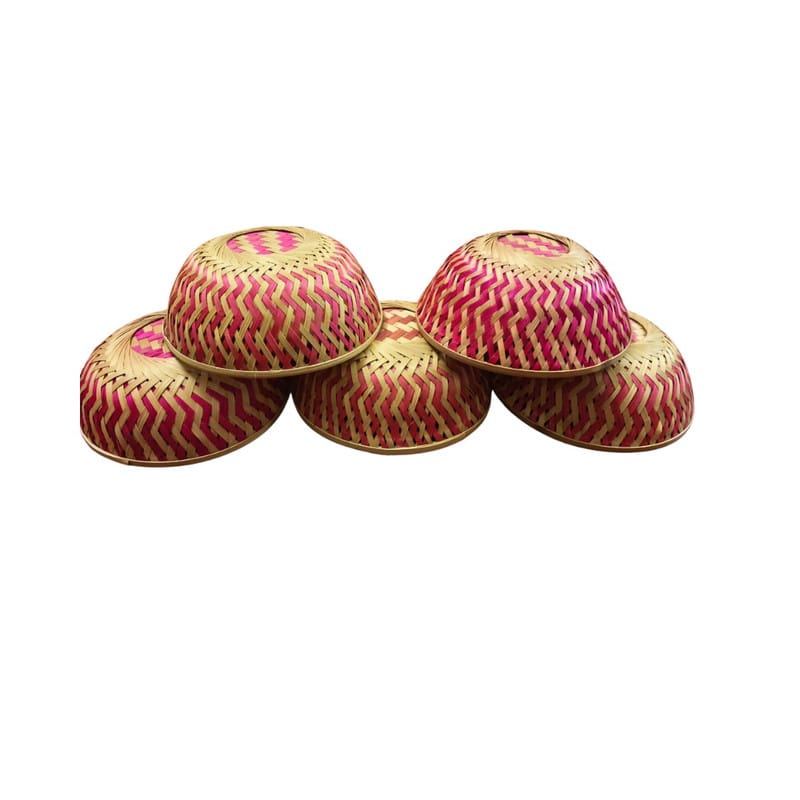 Madurai Bamboo Round Basket 9 inch Pack of 5